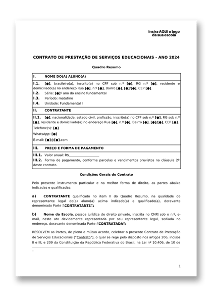 Contrato com sombra 2024 Contrato com sombra 2024
